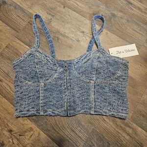 Delicious Blue Denim Top